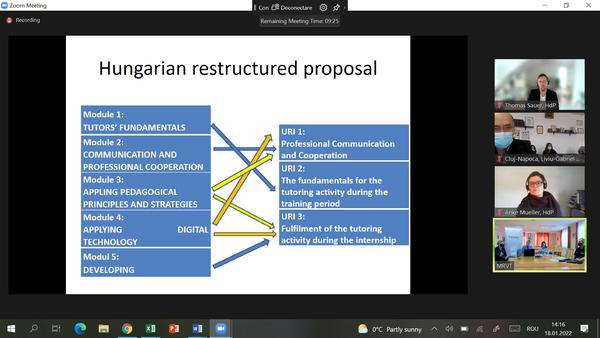 18.01.2022 Discuții privind standardul de pregătire a tutorilor