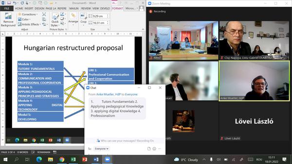 18.01.2022 Discuții privind standardul de pregătire a tutorilor